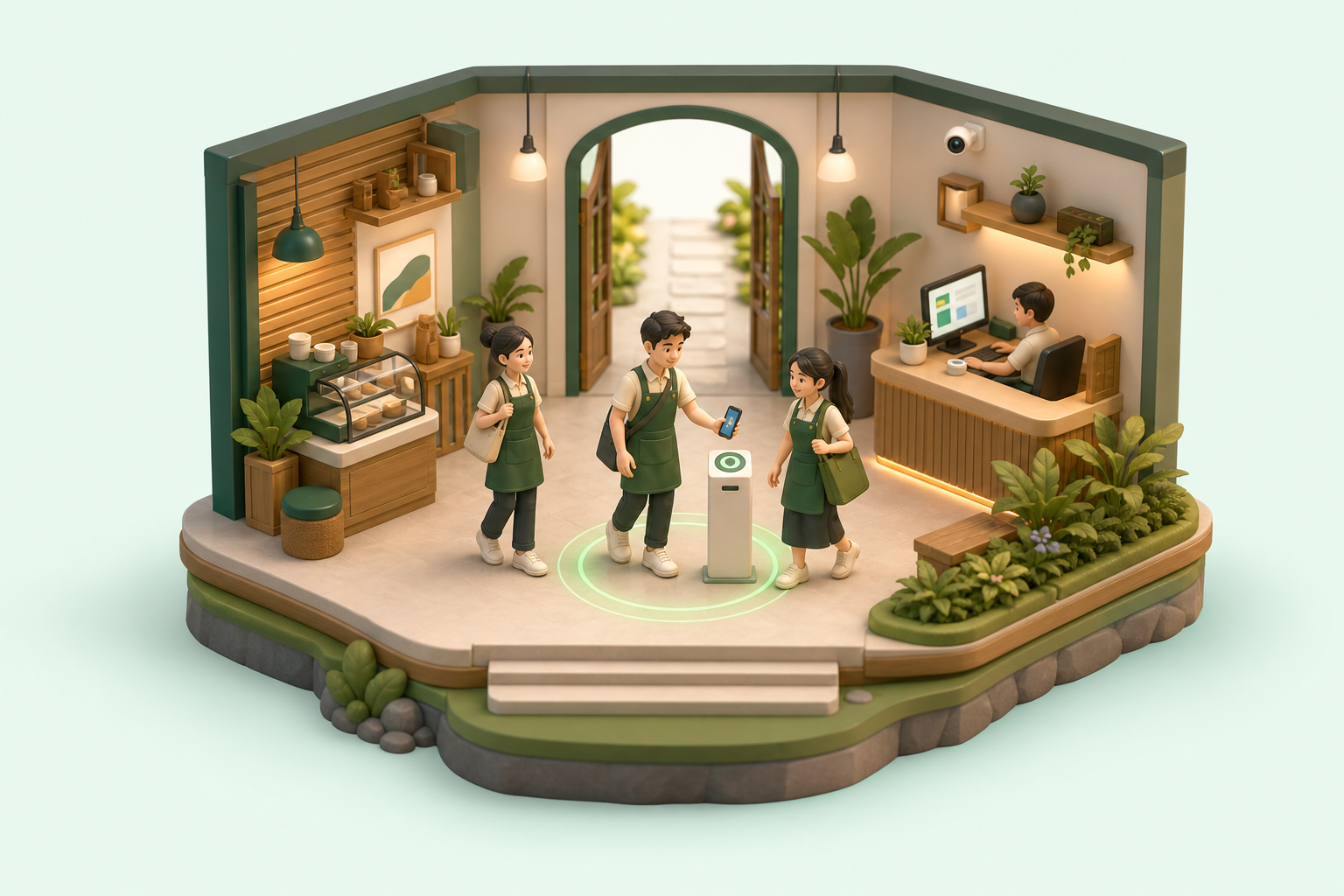 ร้านที่ใช้ WelaKhao สำหรับลงเวลาพนักงานผ่าน LINE